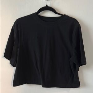 A New Day Black Boxy Crop T-Shirt
